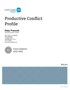 Everything Disc Productive Conflict Profile