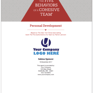 Five Behaviours Personal Development Profile Cover