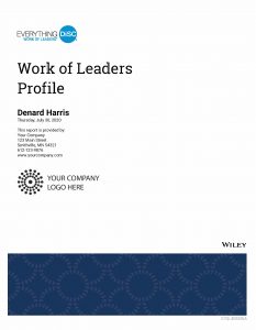 Work of Leaders Profile Sample Page Cover